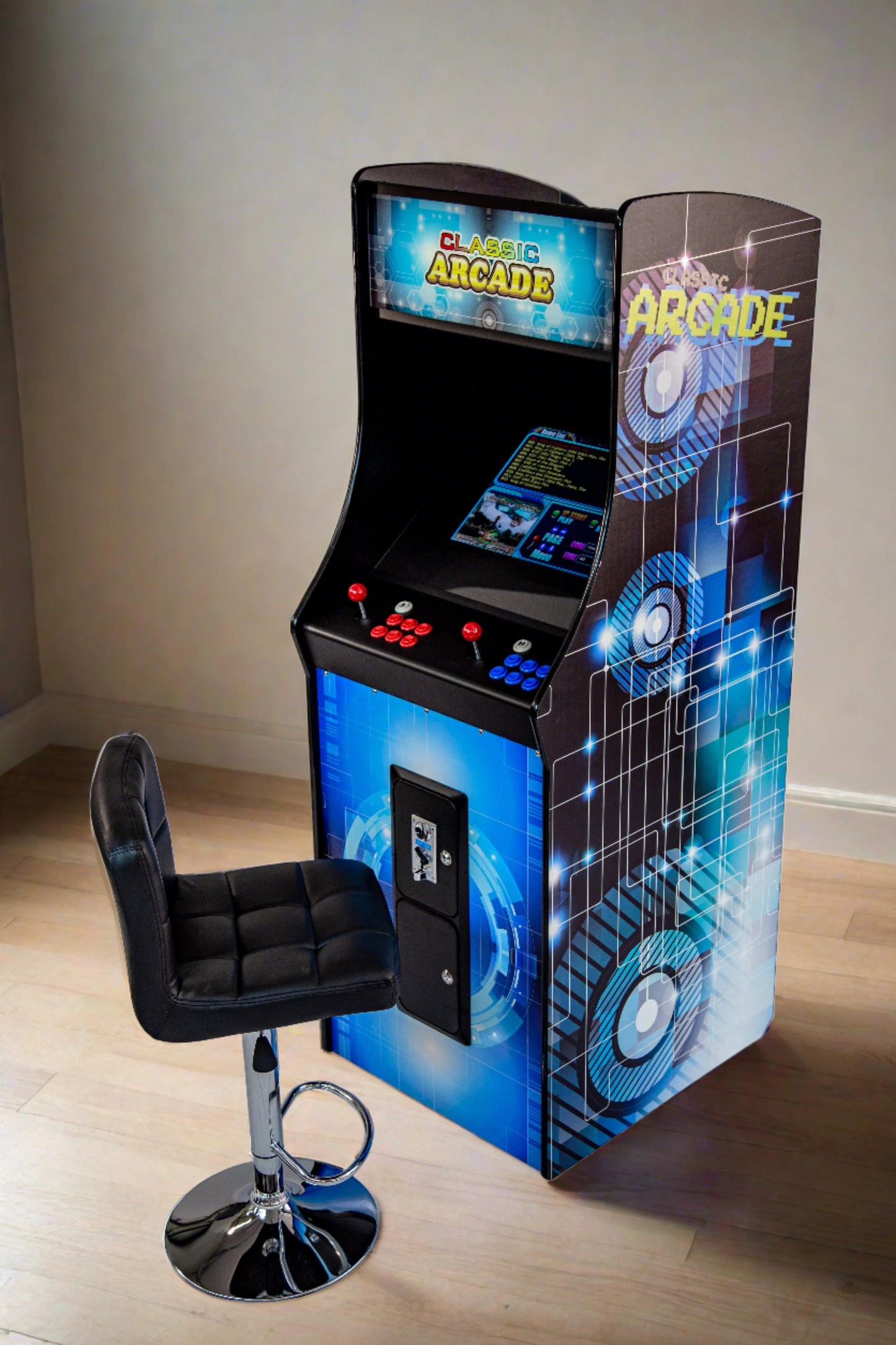 Full-Sized Upright Arcade Game with 750 Retro Games