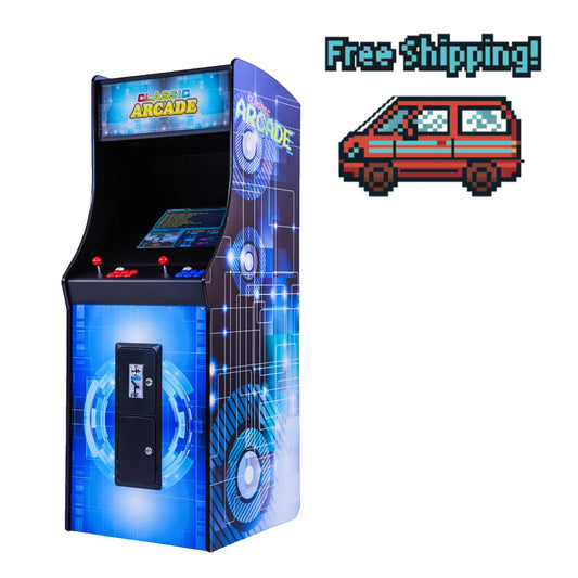 Full-Sized Upright Arcade Game with 456 Classic and Golden Age Games